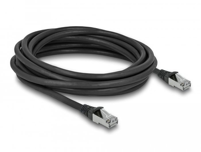Kabllo rrjeti Delock 80137, RJ-45 në RJ-45, 5 m, CAT 6a, e zezë