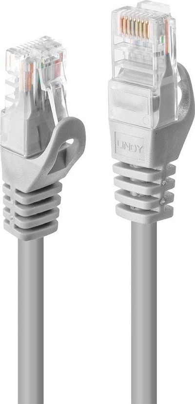 Kabllo rrjeti LINDY 2m Cat.5e U UTP, RJ45, gri