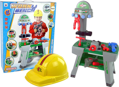 Set loje punëtori LeanToys Large Handyman, tavolinë me vegla, multingjyrësh