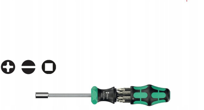 Set kaçavidë Wera Kompakt 27 RA 2 Kraftform, 6 copë, 1/4", shumëngjyrëshe