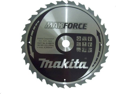 Disk sharre rrethore Makita MAKFORCE, 165mm, 40 dhëmbë, për dru