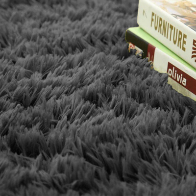Tapet rrumbullak Strado Round Shaggy Rug, 150x150 cm, antirrëshqitës, gri