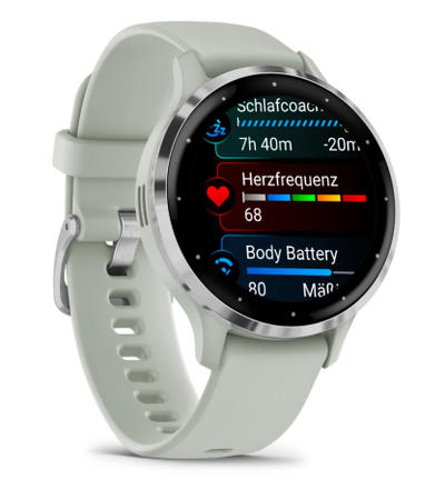 Orë sportive Garmin Venu 3S, AMOLED 1.2", GPS, jeshile