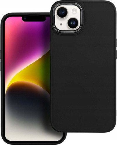 Mbulesë kornizë për telefonin Apple iPhone 16 Pro Max, TPU, mat, e zezë