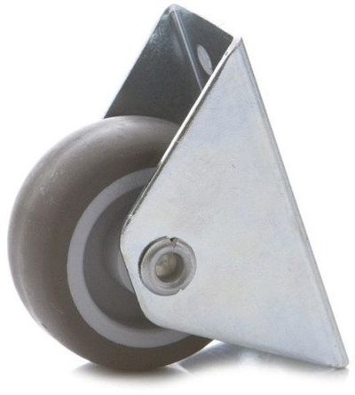 Rrotë mobiljeje D&D D40 Stand Rubber, diametër 40mm, me gomë, gri