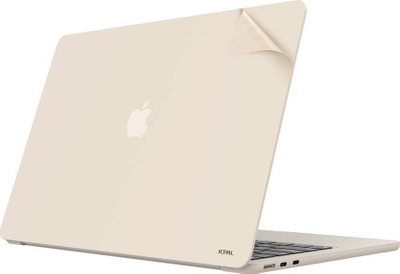 Set mbrojtës JCPal MacGuard 2in1 për MacBook Air 13" M2, folje dhe mbulesë, starlight