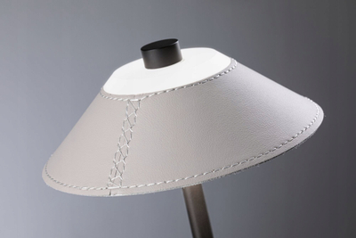 Lampa за маса Paulmann Pellini, мобилна, дизајн кожа, кафеава