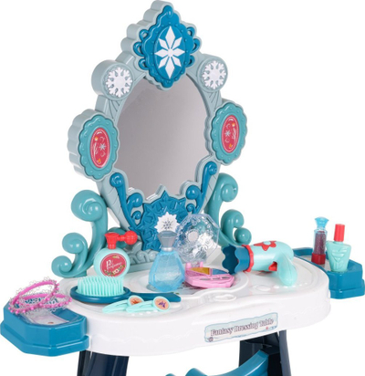 Tavolinë tualeti lodër Fantasy Dressing Table, me aksesorë, me drita dhe tinguj, blu