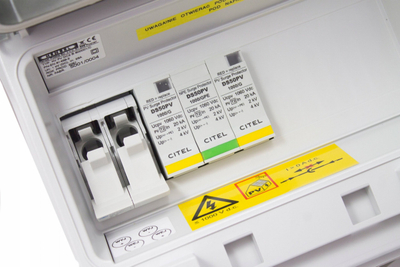 Kuti lidhëse fotovoltaike Hensel KV PV DC2 B 600001C, Type 2 DC, IP65, e bardhë
