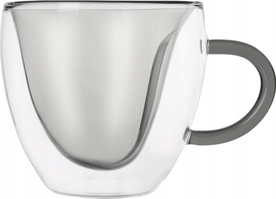 Сет чаши Orion DOUBLE, стакло со двојни ѕидови, 280 ml, транспарентни