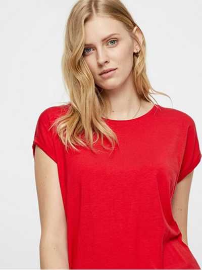 Maicë VERO MODA VMAVA Loose Fit, e kuqe