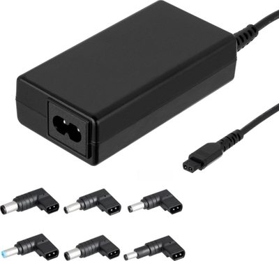 Karikues universal për laptop Akyga AK-NU-12, 65W, 18.5-20V, i zi