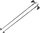 Shkop skish nordike Leki XTA Track, 155 cm, gri antracit