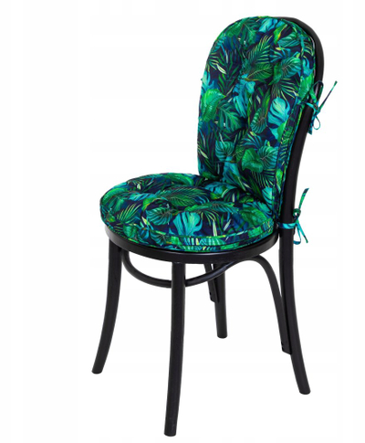 Jastëk karrige Bertoni Pillow Vigo, për kopsht, motiv gjethe blu jeshile