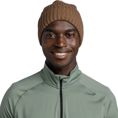 Kape triko Buff Renso Knitted Fleece W, me fleece, kafe