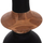 Vazo dekorative dysheme HomeMarkt Nebula HM4660.01M, fiber cement, 148cm, e zezë dru teak