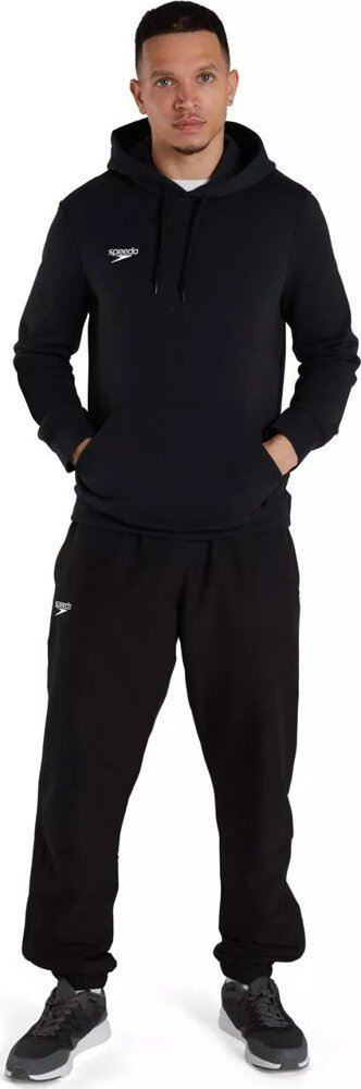 Bluzë me kapuç Speedo Club, fleece, me xhep kangur, e zezë