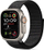 Rrip dore Tech-Protect Nylon për Apple Watch 44mm, najlon, i zi