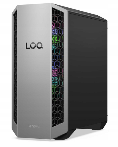 PC gaming Lenovo LoQ Tower, Ryzen 7 8745HX, 32GB RAM, 1TB SSD, RTX 5060 Ti, gri