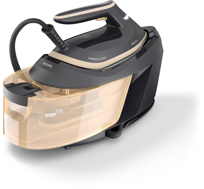 Stacion hekurosje me avull Philips PerfectCare 6000 PSG6064/80, OptimalTEMP, depozitë 1.8L, i zi