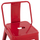 Stol bar metalik Melita HM8574.04, 42x42x98 cm, i kuq