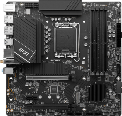 Pllakë amë MSI PRO B760M-A WIFI DDR4 - Intel B760