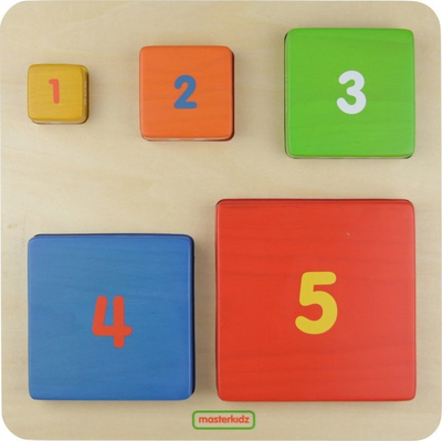 Piramidë edukative prej druri Masterkidz Counting Colors, shumëngjyrëshe