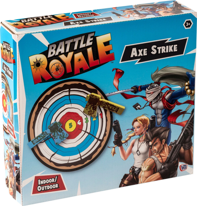Lojë me shënjestër Battle Royale Axe Strike, set me 2 sëpata, për brenda dhe jashtë, shumëngjyrëshe