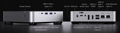 Mini PC Chuwi AuBox P K7, i9 13900HK, 32GB RAM, SSD 1TB, argjendtë