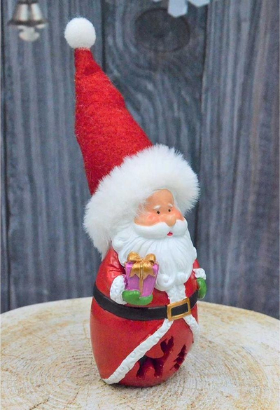 Figurinë dekor Saska Garden Santa Claus, LED, 7x6x16cm, e kuqe