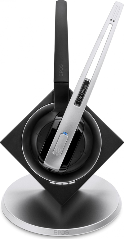 Kufje wireless EPOS DW 10 ML, për punë në zyrë dhe call center, të zeza me argjend