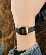 Orë dore femrash Casio LA670WEGA-9EF, digjitale, quartz, ari e zezë
