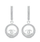 Vathë për femra Brilio Silver World Icon EA1026W, të argjendtë