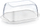 Enë plastike për gjalpë dhe djathë Lamela, 18.6 x 10.6 x 7 cm, kapak transparent, bazë e bardhë