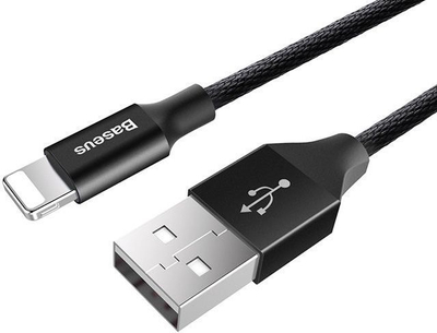 Kabllo Baseus USB-A USB - Lightning (25263-uu), 1.2 m, e zezë