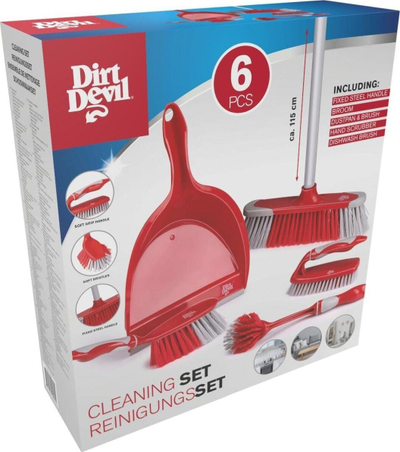 Set pastrimi Dirt Devil 6 pjesë, aksesorë universalë, shumëqëllimësh