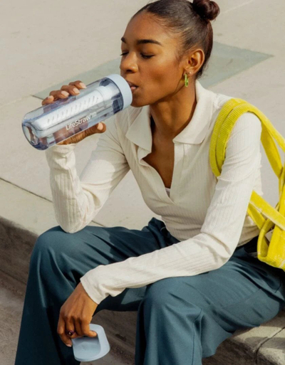 Shishe uji LifeStraw Go Series LGV422MRWW, 650ml, me filter, e kuqe merlot