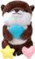 Portofol magnetik Laut MAGMOJI WALLET Ocean Otter, për MagSafe, kafe