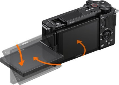 Kamerë mirrorless Sony Alpha ZV-E10, 24MP, video 4K, e zezë