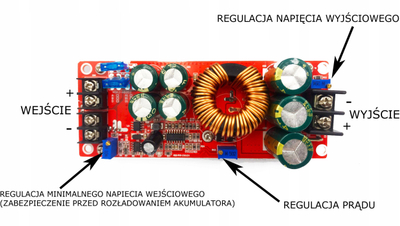 Konvertues tensioni OEM DC DC, 8 60V në 12 83V, 1200W 20A