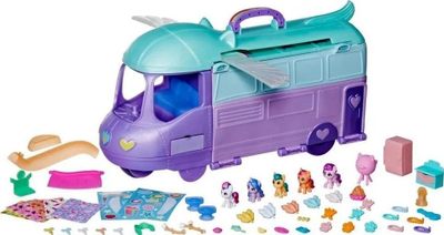 Lodër karvan My Little Pony Mini World Magic Mare Stream, set për me ndërtu me figura, plot aksesorë, shumëngjyrësh