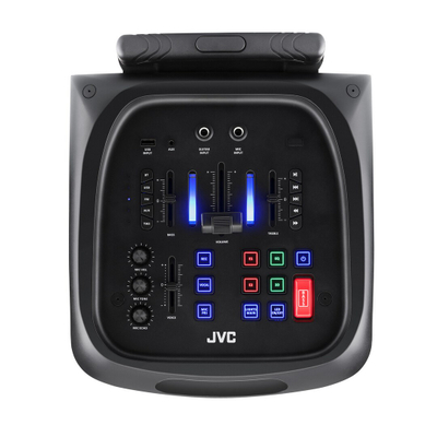 Mikrofon me tel JVC XS EP514B, fisë 6.3 mm, për karaoke, i zi