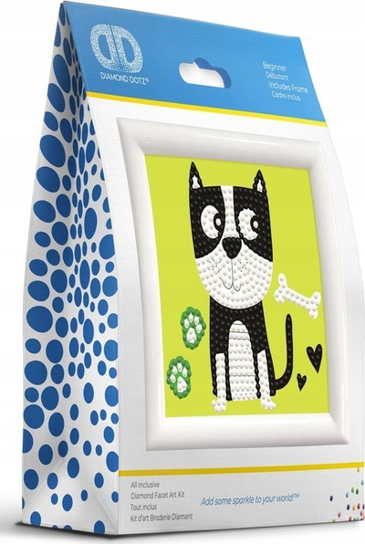 Set kreativ me mozaik DIAMOND DOTZ Puppy Munch, figurë qenushi, për fëmijë