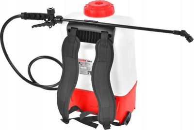 Spërkatës shpine me bateri Hecht 9415, 15L, 40V, i bardhë me të kuqe