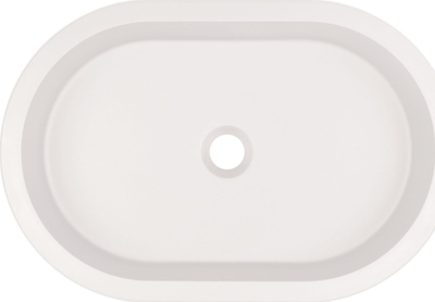 Lavaman banjo Deante Granite Cqs AU6U, oval, montim i nënbanakut dhe i futur, alabaster