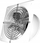 Ventilator industrial axial Fi 200, mur, diametër 200mm, i bardhë