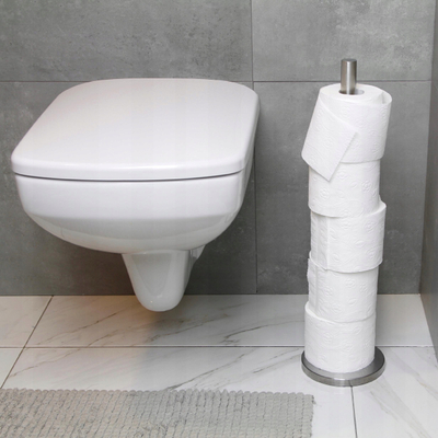 Mbajtës letre tualeti HTI-Living, çelik inox, 55 cm, argjendtë