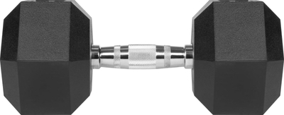 Hantelë hekzagone Rebel Active, 17.5kg, gize me veshje gome