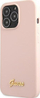 Mbulesë telefoni Guess Silicone Script GUHMP13XLSLMGLP për iPhone 13 Pro Max, MagSafe, rozë e hapur