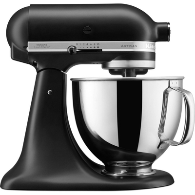 Mikser planetar KitchenAid Artisan 5KSM125, 4.8L, 10 shpejtësi, i zi mat